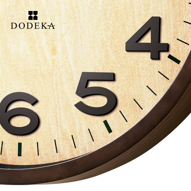 Reloj de pared antiguo madera y cristal