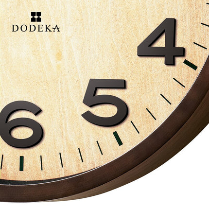 Reloj de pared antiguo madera y cristal