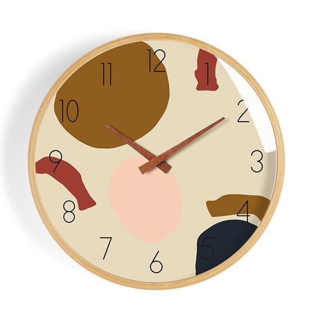 Reloj de pared de madera creativo