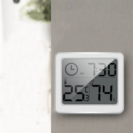 Reloj de mesa digital blanco