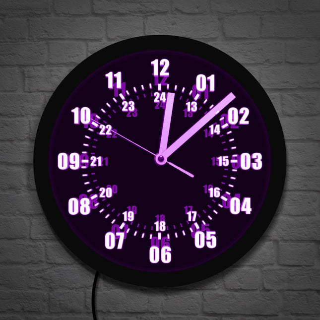 Reloj de pared LED formato militar