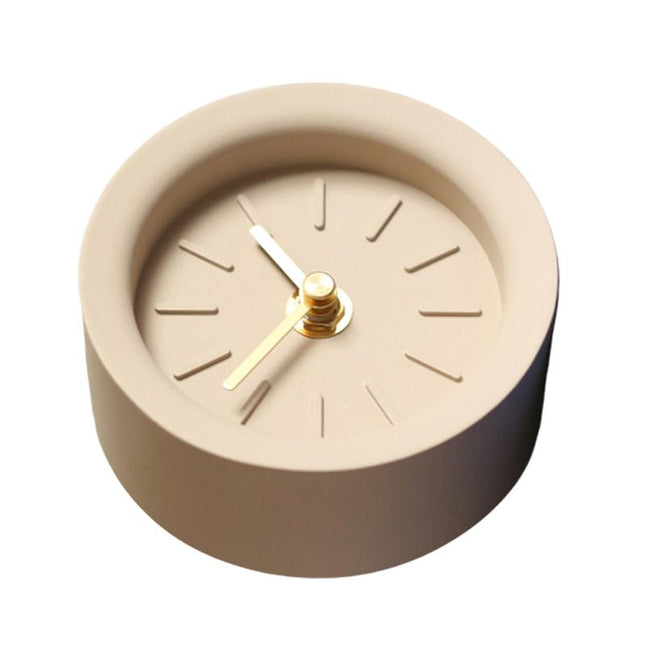 Reloj de mesa de cemento minimalista