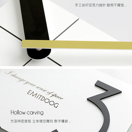 Reloj de pared rectangular diseño moderno