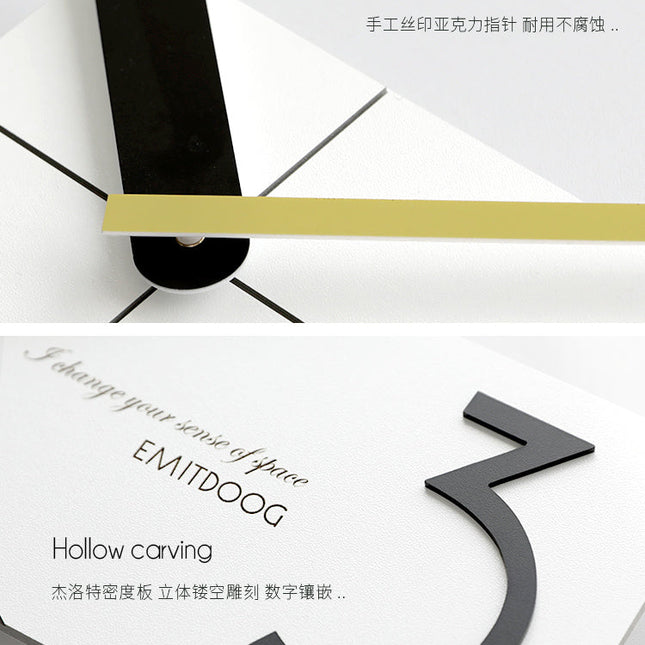 Reloj de pared rectangular diseño moderno