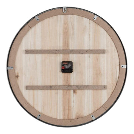 Reloj de pared industrial madera hierro