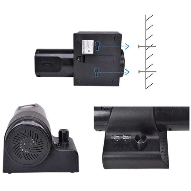 Reloj proyector de pared con luz