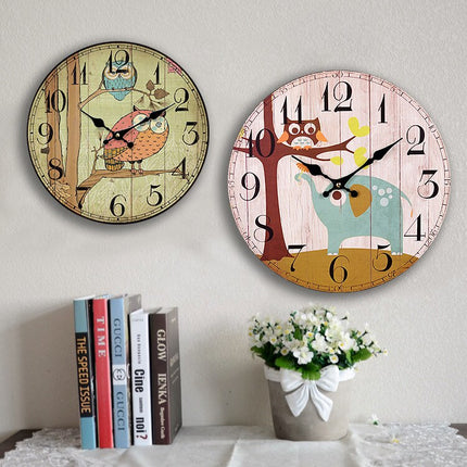 Reloj de pared infantil diseño búho