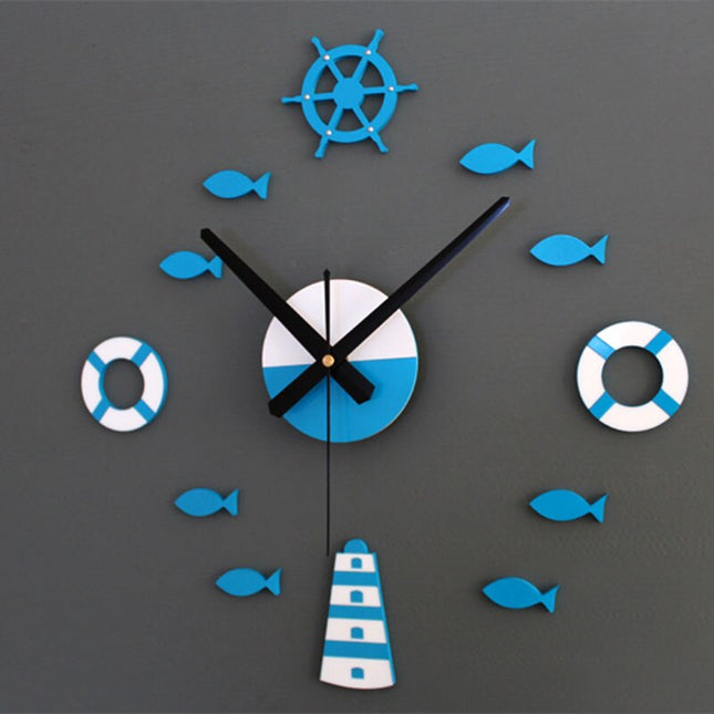 Reloj de pared DIY estilo marino
