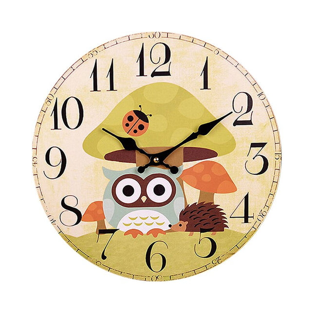 Reloj de pared infantil diseño búho