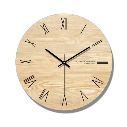 Reloj de pared madera diseño sencillo