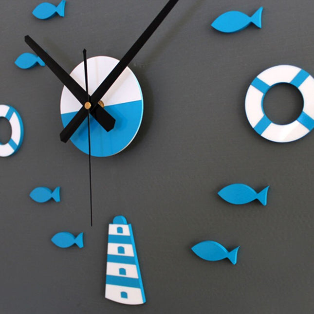 Reloj de pared DIY estilo marino