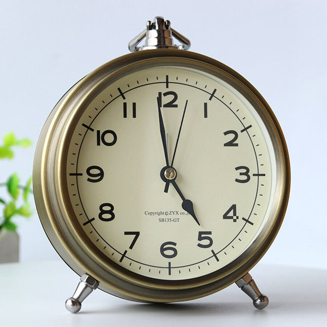 Reloj despertador de mesa estilo antiguo