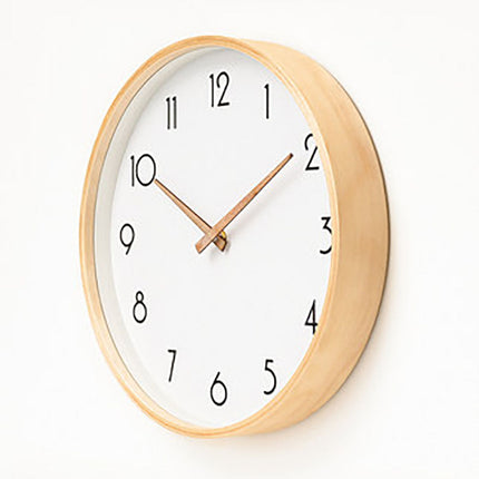 Reloj de pared nórdico de madera