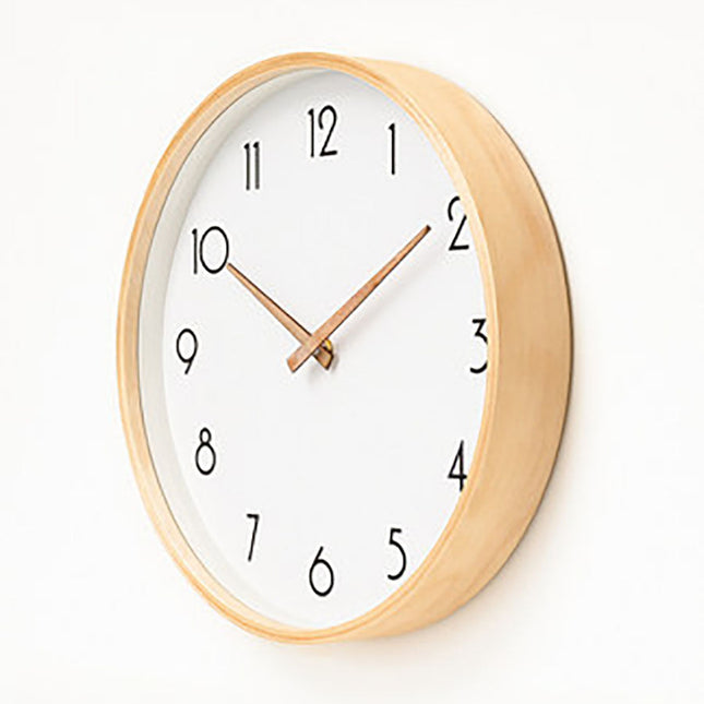 Reloj de pared nórdico de madera