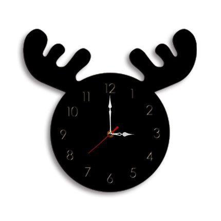 Reloj de pared infantil con cuernos