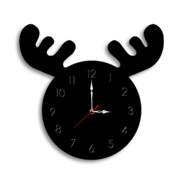 Reloj de pared infantil con cuernos