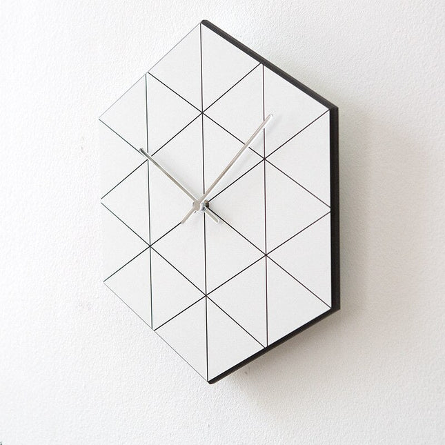 Reloj de pared silencioso diseño geométrico
