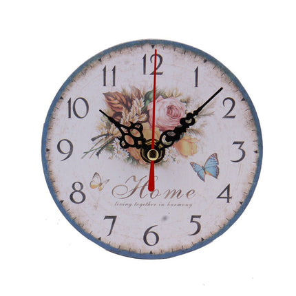 Reloj de pared madera estilo vintage