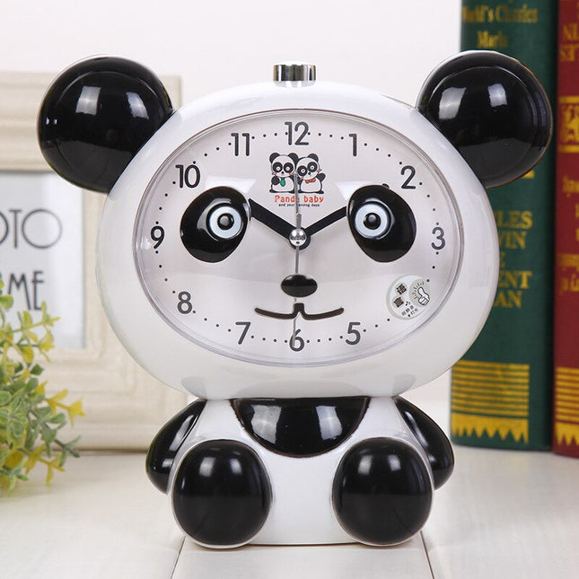 Reloj despertador infantil con diseño panda