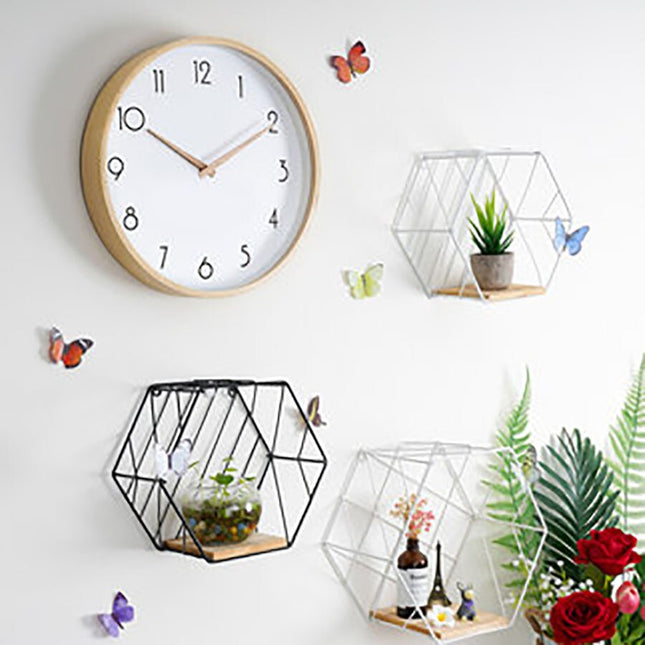 Reloj de pared nórdico de madera