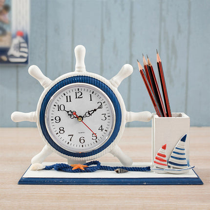 Reloj de sobremesa decorativo estilo náutico