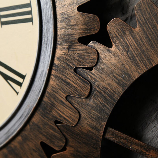 Reloj de pared industrial máquina steampunk