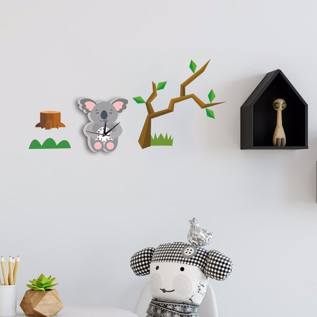 Reloj de pared para niños koala