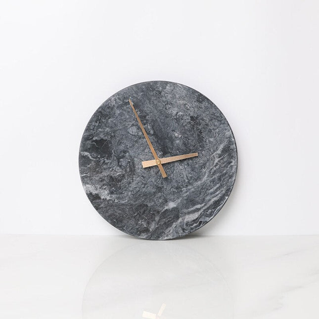 Reloj de pared mármol diseño minimalista