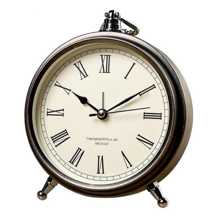 Reloj de mesa vintage redondo silencioso