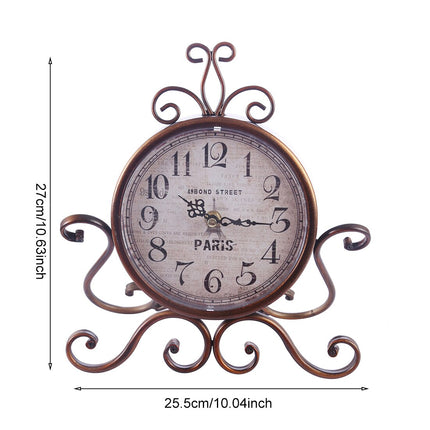 Reloj de sobremesa vintage forja París