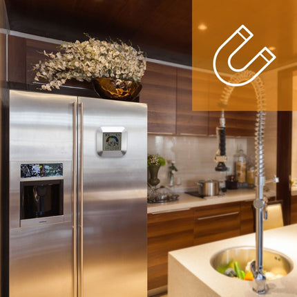 Reloj de sobremesa digital con termómetro