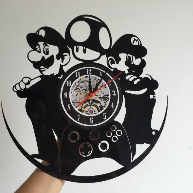 Reloj de vinilo gamer Super Mario