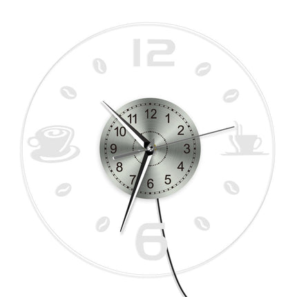 Reloj luminoso de pared para cafetería