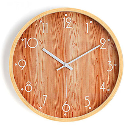 Reloj de pared nórdico de madera