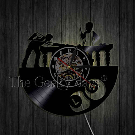 Reloj de pared vinilo tema billar