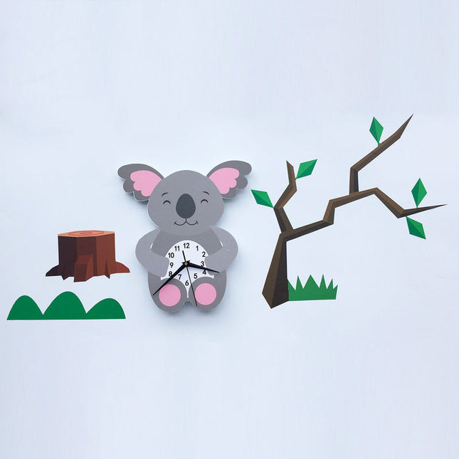 Reloj de pared para niños koala