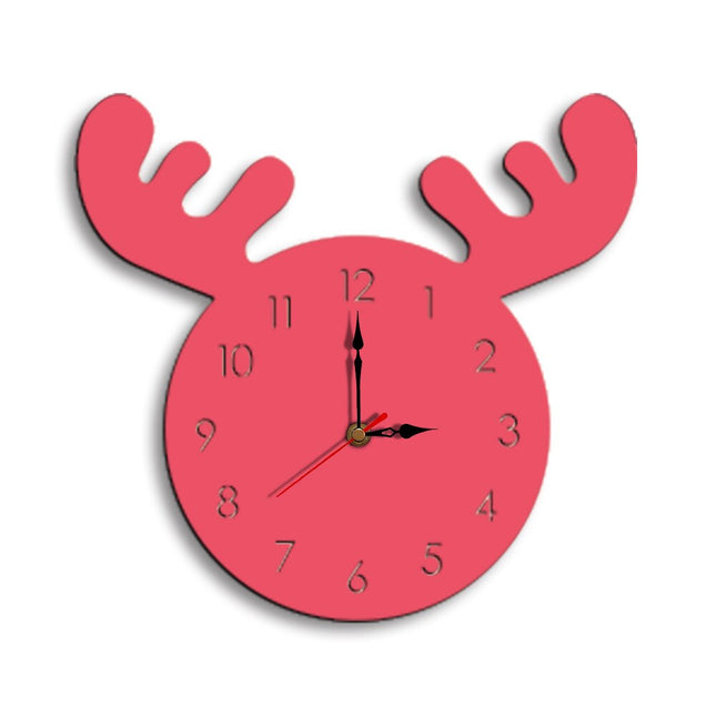 Reloj de pared infantil con cuernos