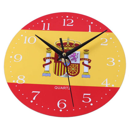 Reloj de pared bandera de España