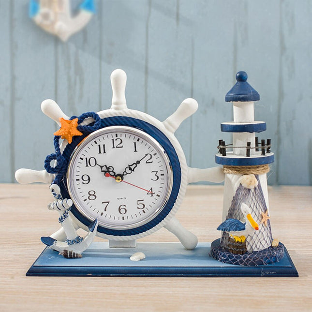 Reloj de sobremesa decorativo estilo náutico