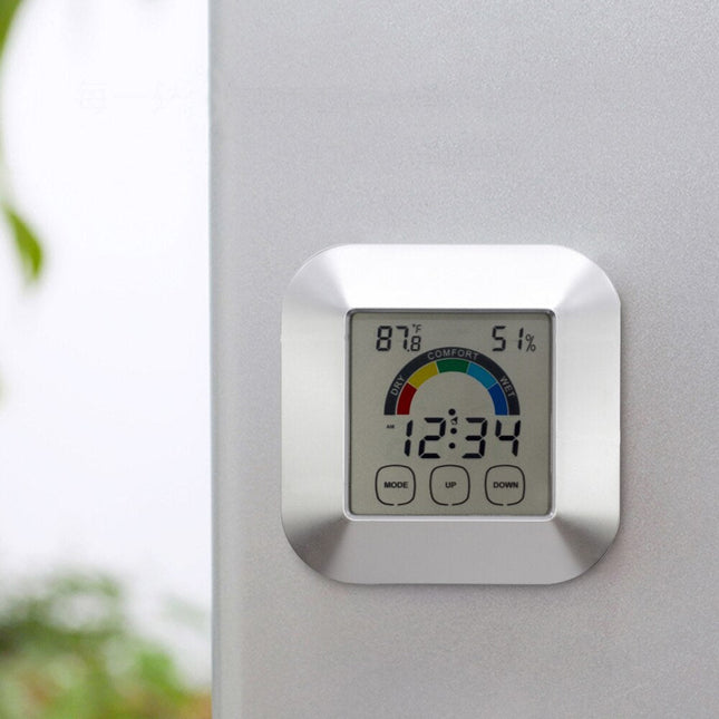 Reloj de sobremesa digital con termómetro