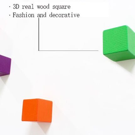 Reloj de pared cubos de colores