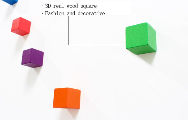 Reloj de pared cubos de colores