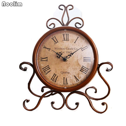 Reloj de sobremesa vintage estilo forja