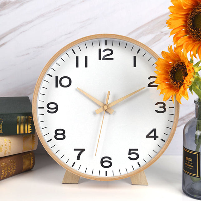 Reloj de sobremesa madera estilo nórdico