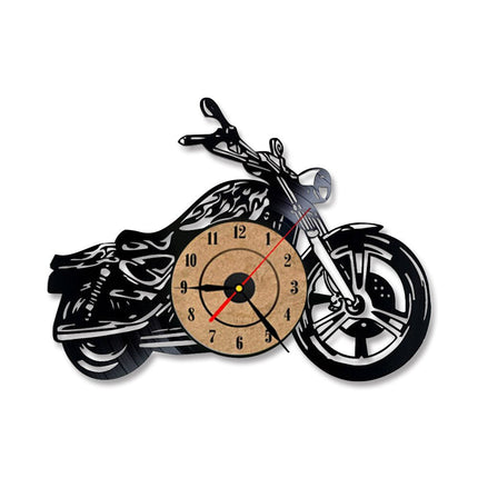 Reloj de vinilo para amantes motos