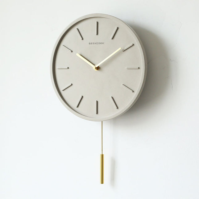 Pequeño reloj de pared estilo industrial
