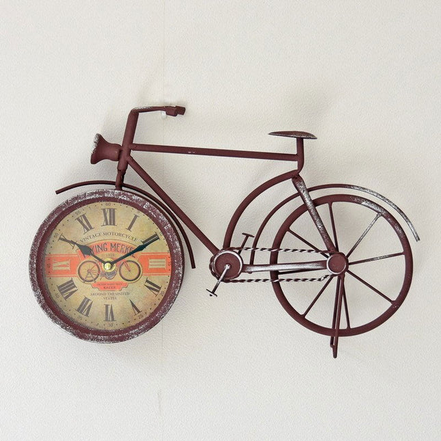 Reloj de pared vintage forma bicicleta