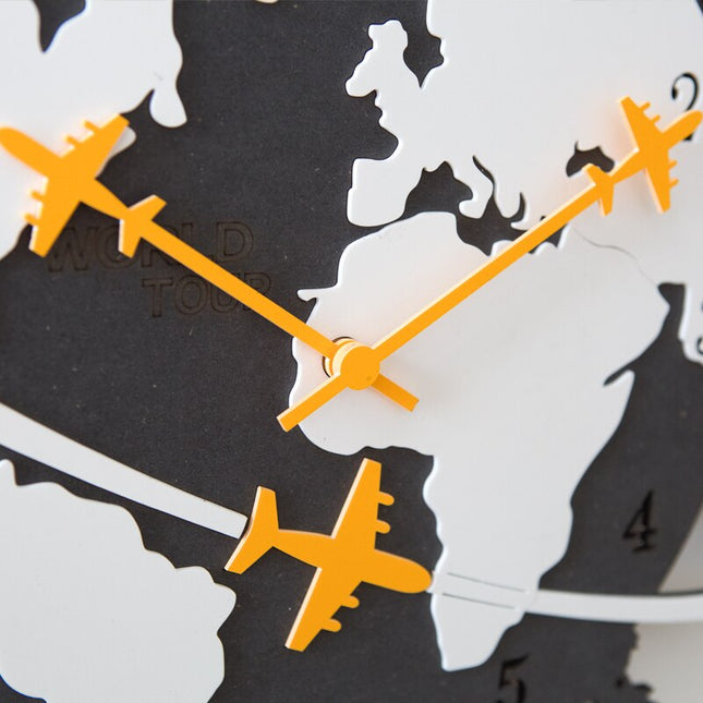 Reloj de pared diseño vuelta al mundo