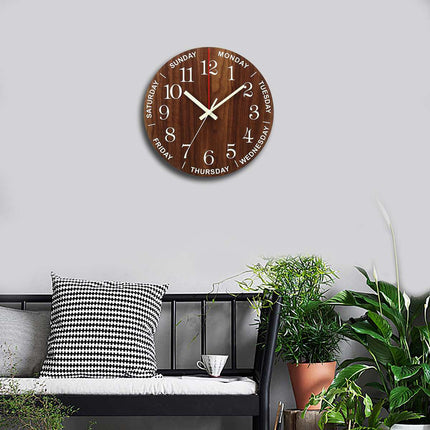 Reloj de pared luminoso días semana