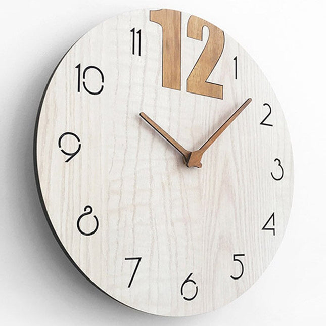 Reloj de pared redondo estilo nórdico
